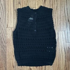 NWT Women’s Topshop black crop top, size: small